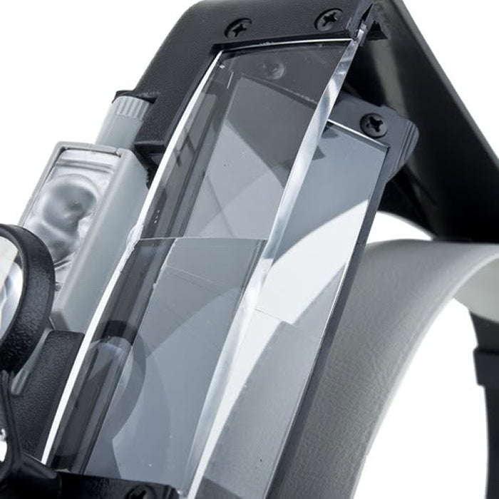 Headband Style 1.5X / 3X / 8.5X / 10X Magnifier with 2 LED Lights(Grey)