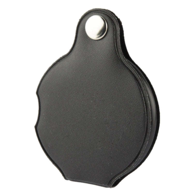 10 PCS 5X 50mm Magnifier Pocket Folding Magnifying Glass Loupe Pocket Spiegel(Black)