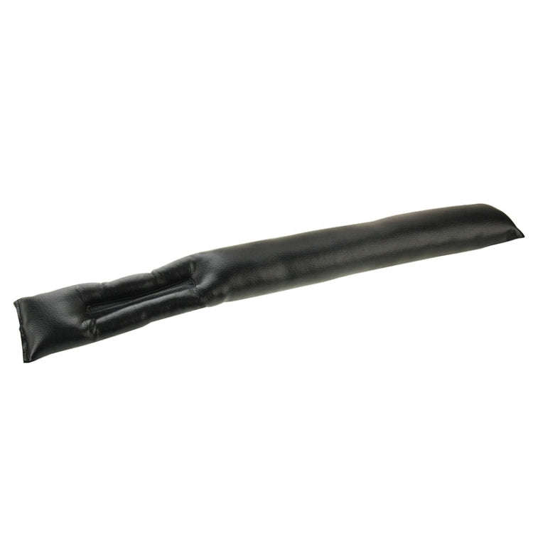 2 PCS Leather Car Seat Gap Filler, Size: 45x7x4.5cm(Black)