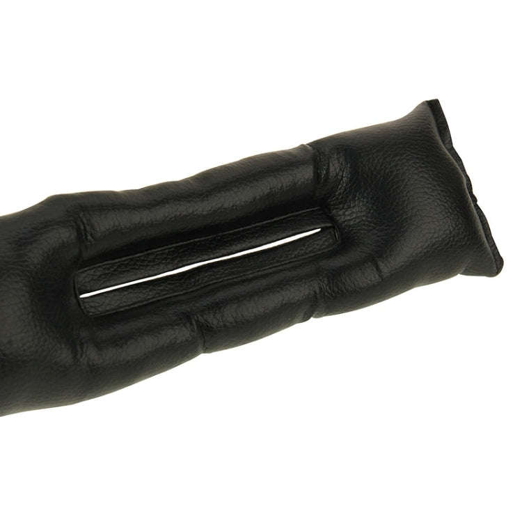 2 PCS Leather Car Seat Gap Filler, Size: 45x7x4.5cm(Black)