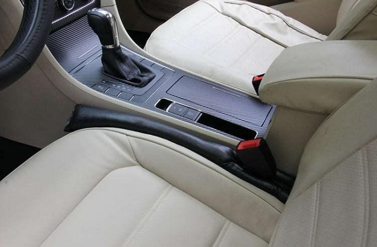 2 PCS Leather Car Seat Gap Filler, Size: 45x7x4.5cm(Black)