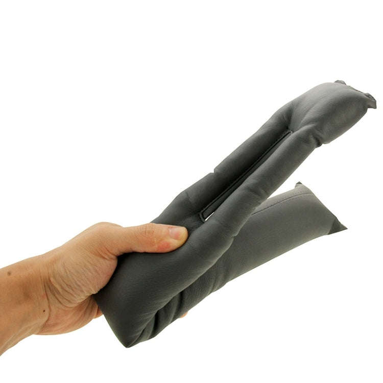 2 PCS Leather Car Seat Gap Filler, Size: 45x7x4.5cm(Grey)