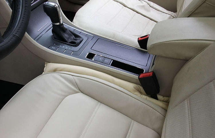 2 PCS Leather Car Seat Gap Filler, Size: 45x7x4.5cm(Beige)