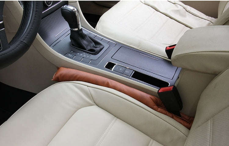 2 PCS Leather Car Seat Gap Filler, Size: 45x7x4.5cm(Brown)