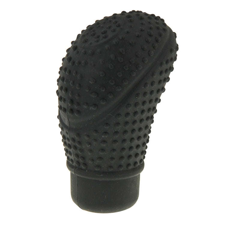 Universal Elasticity Nonslip Soft Silicone Car Gear Shift Knob Cover(Black)