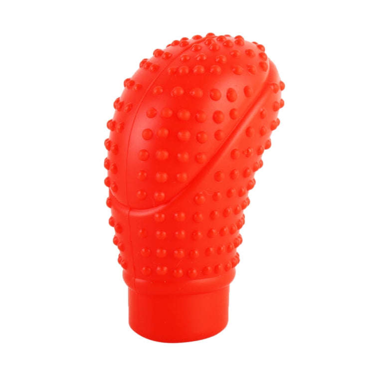 Universal Elasticity Nonslip Soft Silicone Car Gear Shift Knob Cover(Red)