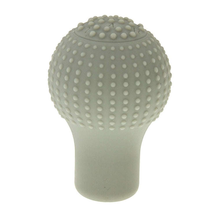 Universal Elasticity Nonslip Soft Silicone Car Gear Shift Knob Cover(Grey)