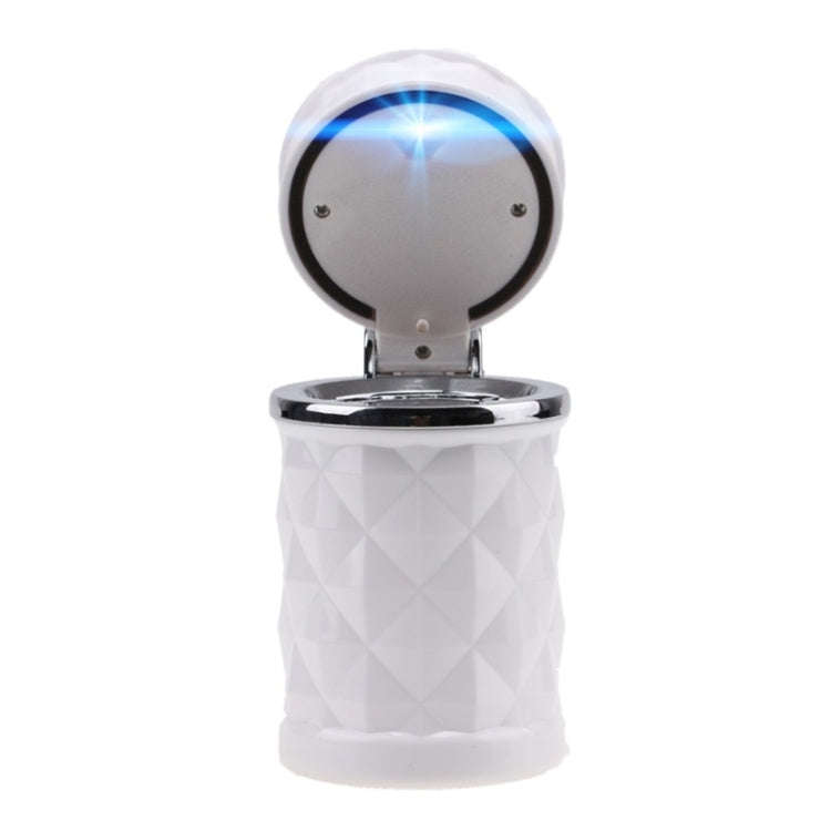 Diamond Facets Car Ashtray with LED Light(White)