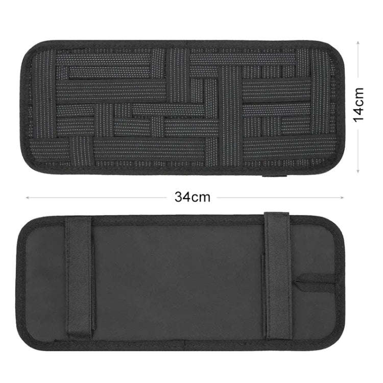 MuElastic Multi-functional Car Clip Sunvisor Car Storage Bag(Black)