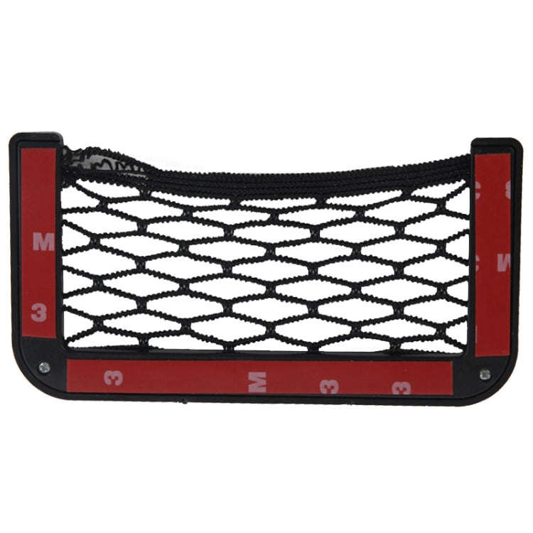 Car Net Pockets 12cm x 6cm Automotive Storage String Bag with Adhesive