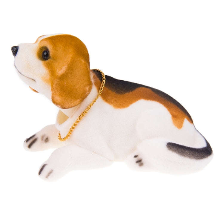 Universal Car Truck Lucky Beagle Dog Doll Shake Head Ornament Vehicle Decor Toy Piggy Bank, with ...