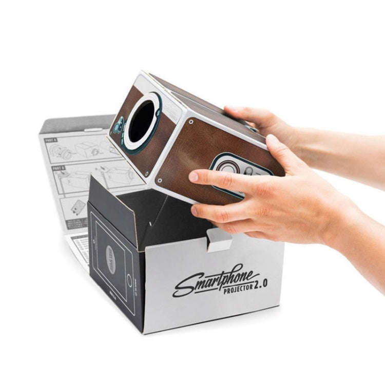 Cardboard Smartphone Projector 2.0 / DIY Mobile Phone Projector Portable Cinema