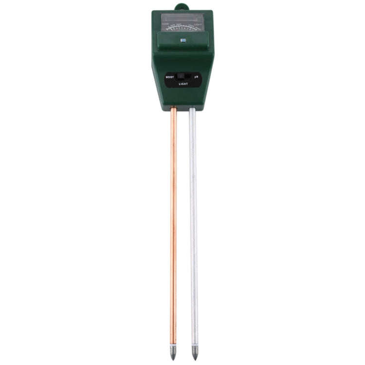 3 in 1 Plant Flowers Soil Meter (PH + Moisture + Light)(Green)