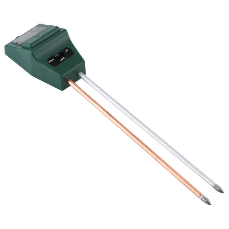 3 in 1 Plant Flowers Soil Meter (PH + Moisture + Light)(Green)