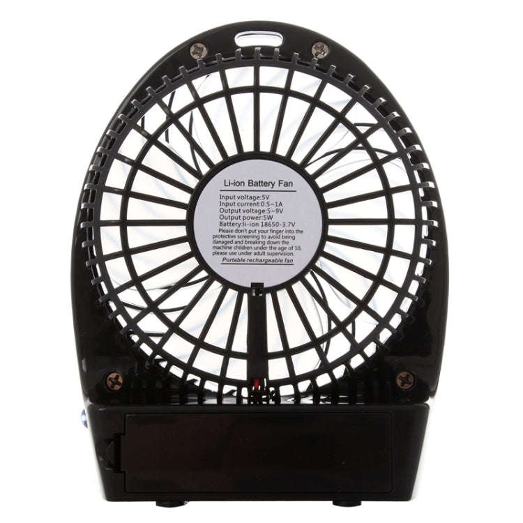 Hadata 4.3 inch Portable USB / Li-ion Battery Powered Rechargeable Fan with Third Wind Gear Adjus...