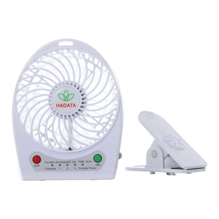 Hadata 4.3 inch Portable USB / Li-ion Battery Powered Rechargeable Fan with Third Wind Gear Adjus...