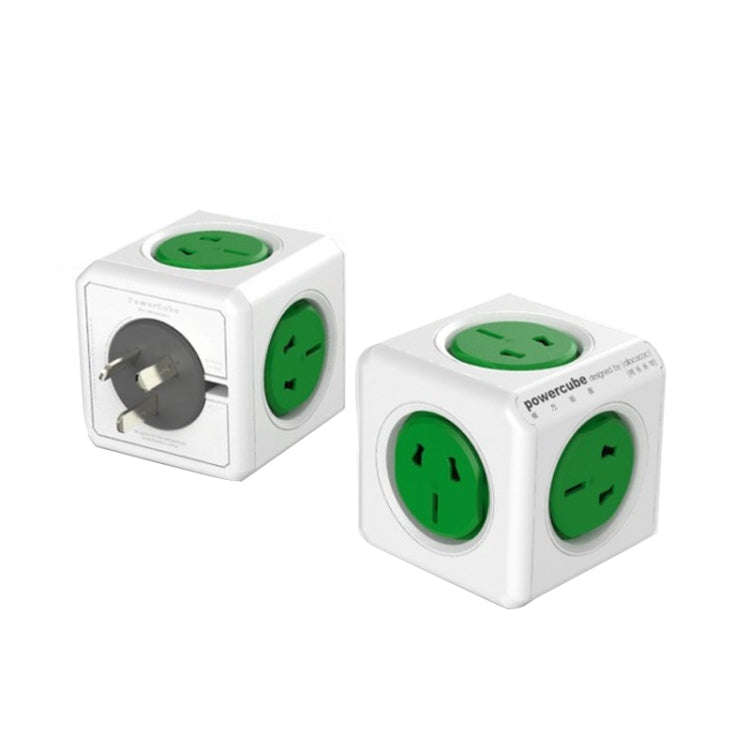 PowerCube 10A Universal Wall Adapter Power Socket with 5 US / AU Sockets for Home Office, AU Plug...