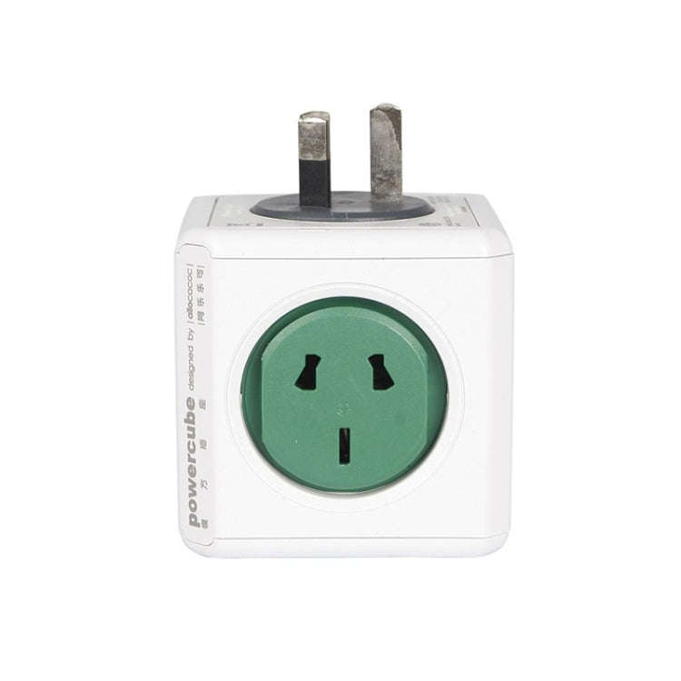 PowerCube 10A Universal Wall Adapter Power Socket with 5 US / AU Sockets for Home Office, AU Plug...