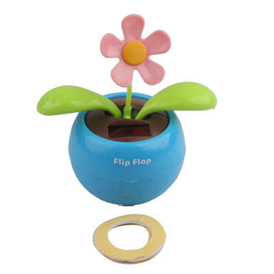 Solar Flip Flap Flower, Random Flower Color Delivery(Blue)