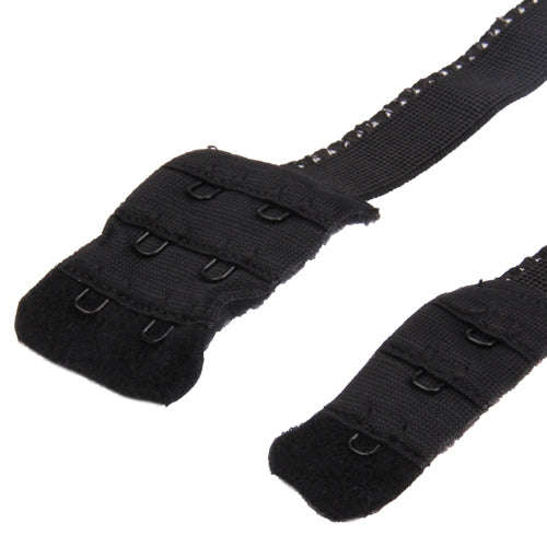 Adjustable Low Back Bra Strap Converter Backless V Conversion Solution(Black)