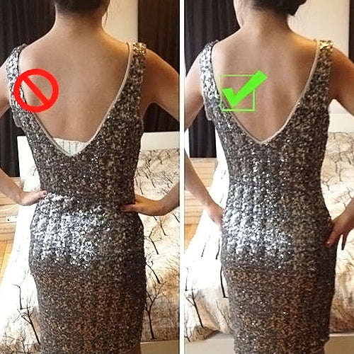 Adjustable Low Back Bra Strap Converter Backless V Conversion Solution(Khaki)