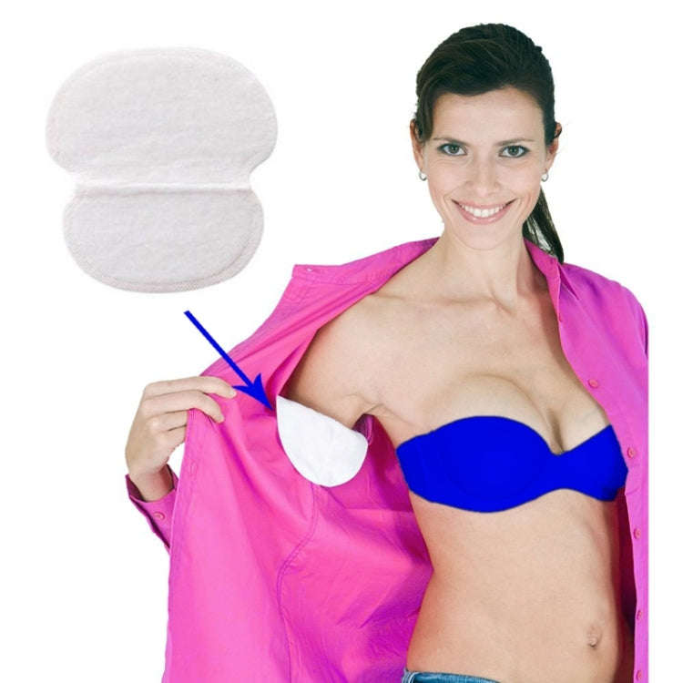 10pcs Disposable Self-adhesive Armpit Cotton Sweat Pads Underarm Absorbents(White)