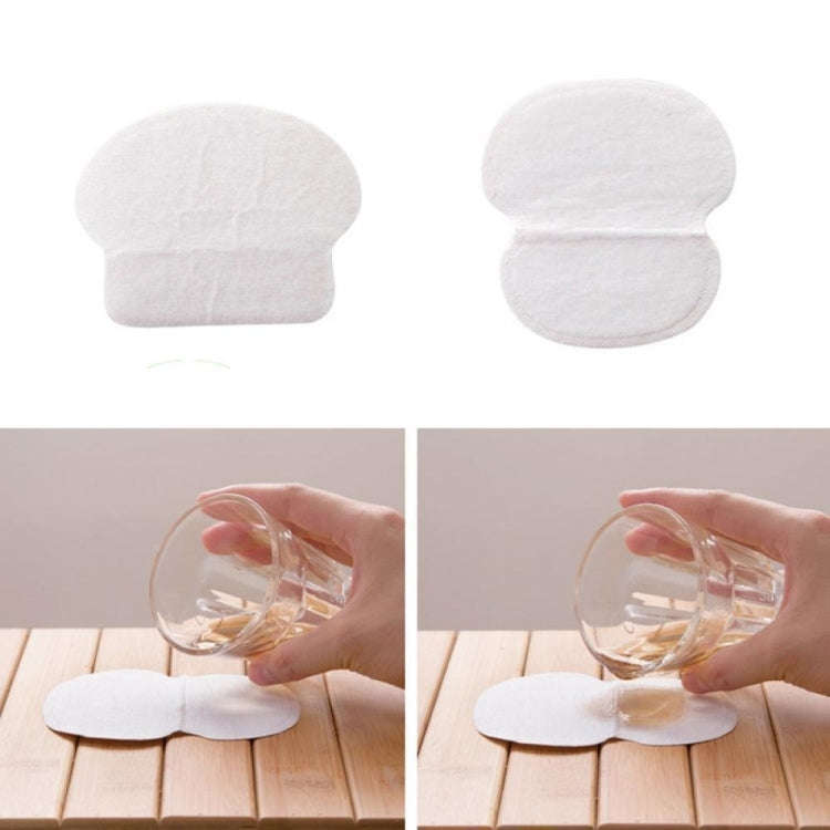 10pcs Disposable Self-adhesive Armpit Cotton Sweat Pads Underarm Absorbents(White)