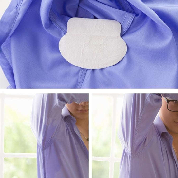 10pcs Disposable Self-adhesive Armpit Cotton Sweat Pads Underarm Absorbents(White)