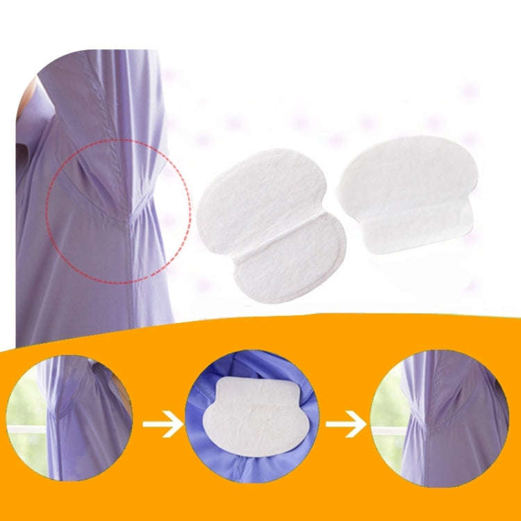 10pcs Disposable Self-adhesive Armpit Cotton Sweat Pads Underarm Absorbents(White)