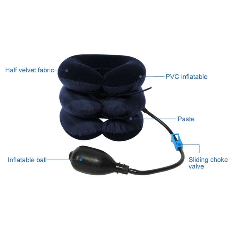 Inflatable Air Cervical Neck Traction Device Soft Head Back Shoulder Neck Ache Massager Headache ...