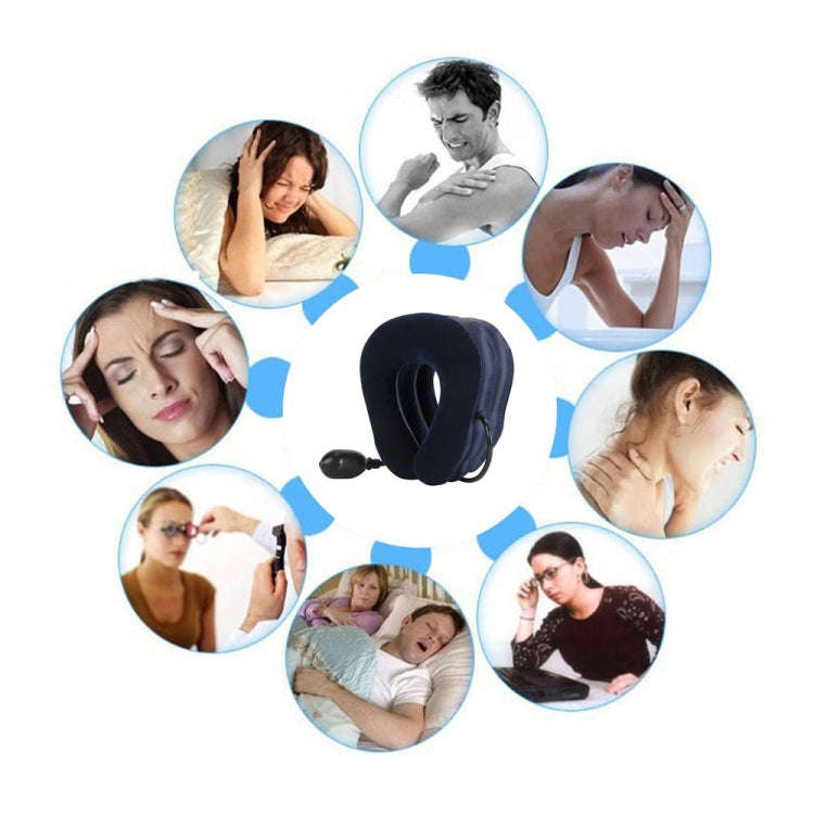 Inflatable Air Cervical Neck Traction Device Soft Head Back Shoulder Neck Ache Massager Headache ...