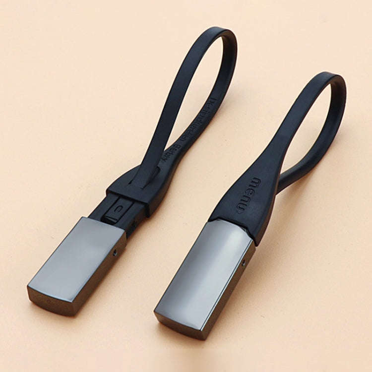 Fashionable High Quality Menu Titanium Key Chain Car Keychain Key Ring(Black)