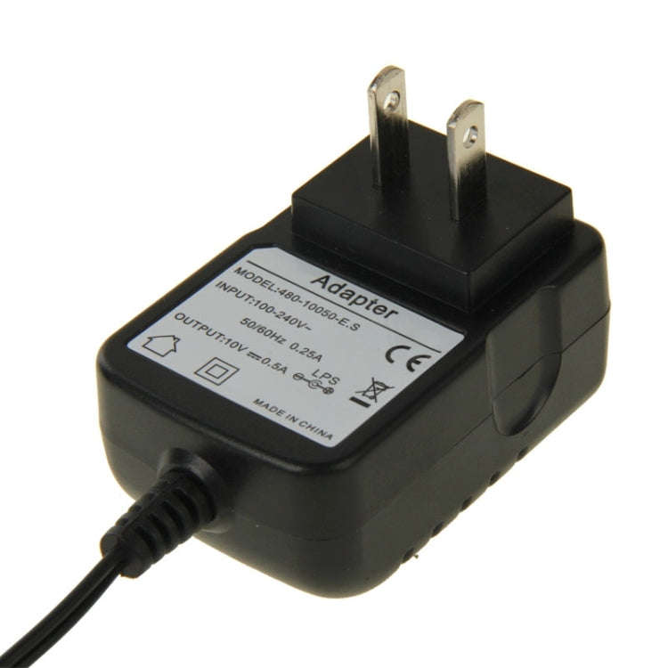 10V Output 500mA US Plug Universal Power Charger Adapter for Walkie Talkie Charger(Black)