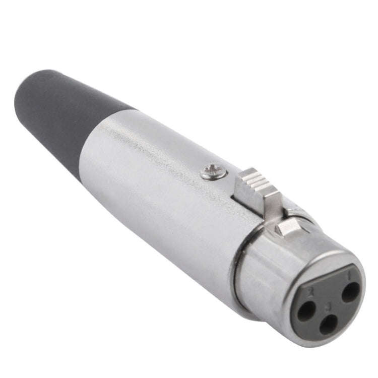 3 Pin XLR Female Plug Microphone Connector Adapter