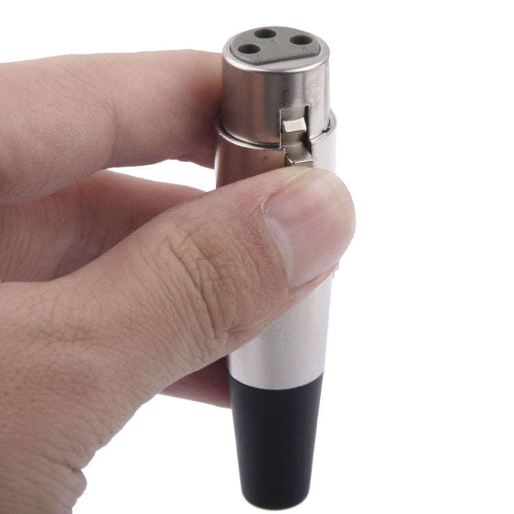3 Pin XLR Female Plug Microphone Connector Adapter