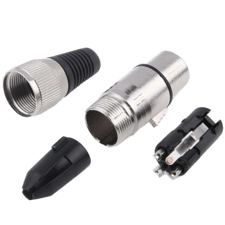 3 Pin XLR Female Plug Microphone Connector Adapter
