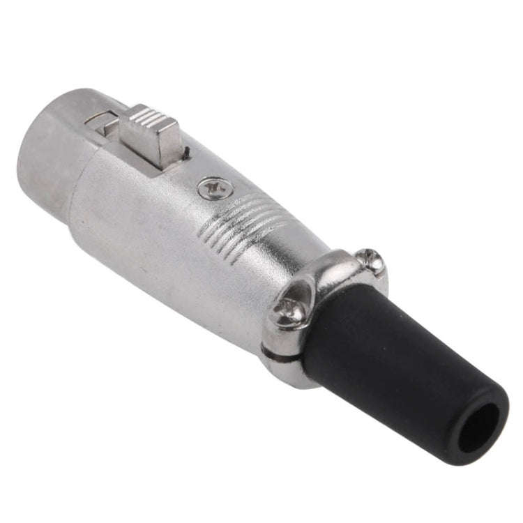 3 Pin XLR Female Plug Microphone Connector Adapter