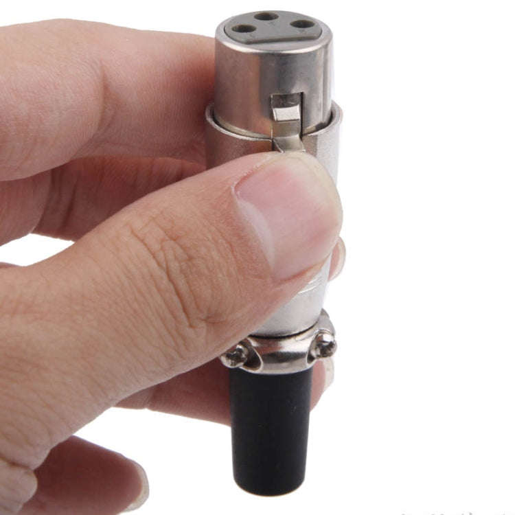 3 Pin XLR Female Plug Microphone Connector Adapter