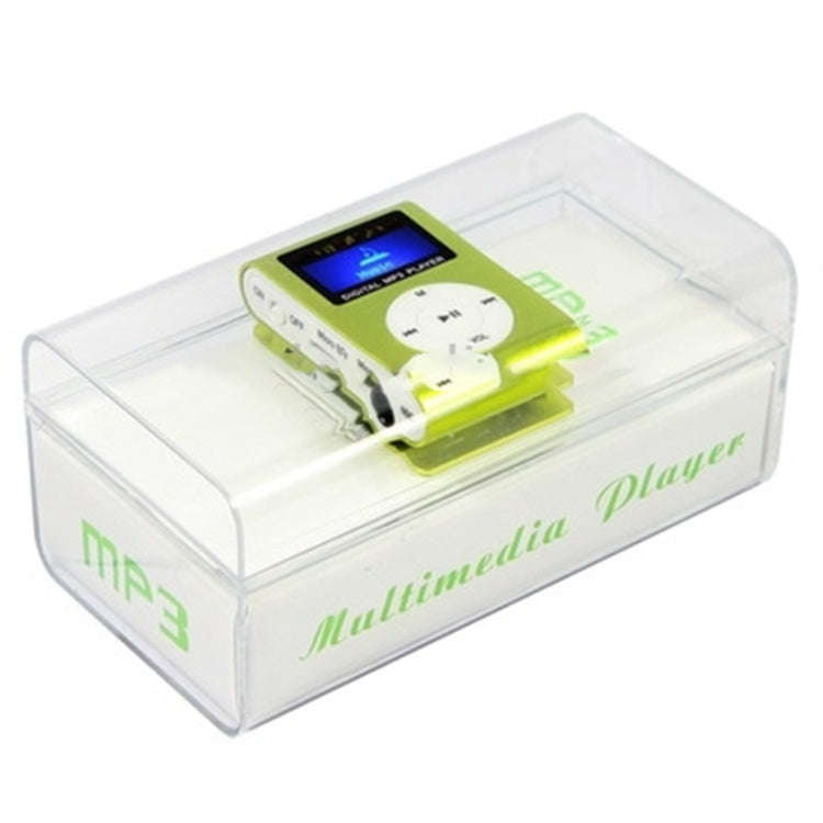 TF / Micro SD Card Slot MP3 Player with LCD Screen, Metal Clip