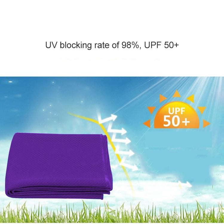 Outdoor Sports Portable Cold Feeling Prevent Heatstroke Ice Towel, Size: 30*80cm(Purple)