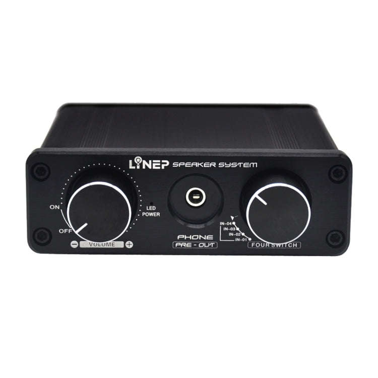 A926 Four-In Two-Out Signal Amplifying Switcher(Black)