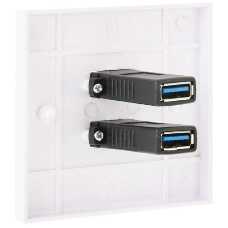 Dual USB 3.0 Female Plugs Home Wall Charger Plate Wall Plate Panel