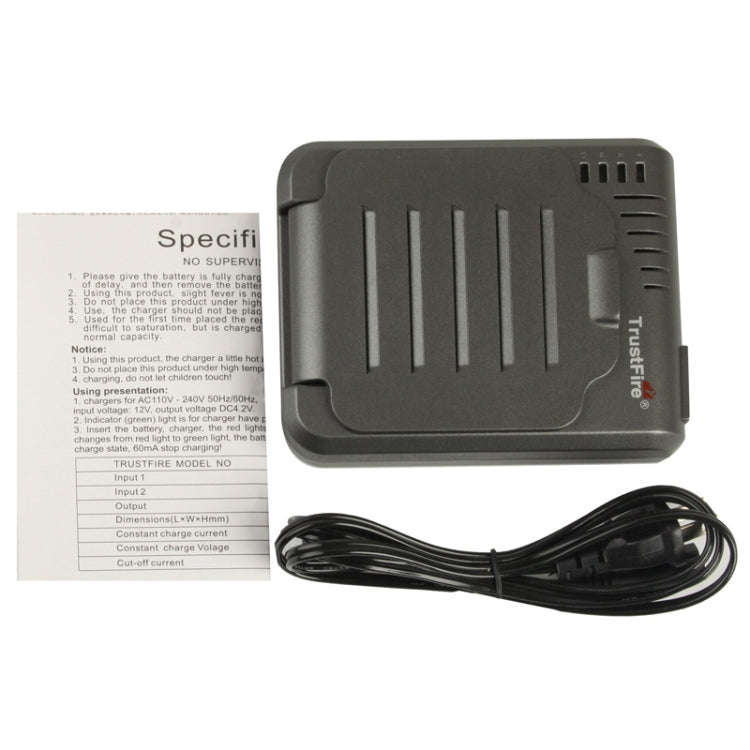 TR-003P4 TrustFire 1x4 Universal Cylindrical Li-ion Battery Charger for 10430/ 10440/ 14500/ 1634...