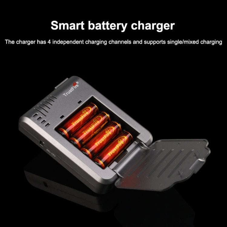 TR-003P4 TrustFire 1x4 Universal Cylindrical Li-ion Battery Charger for 10430/ 10440/ 14500/ 1634...