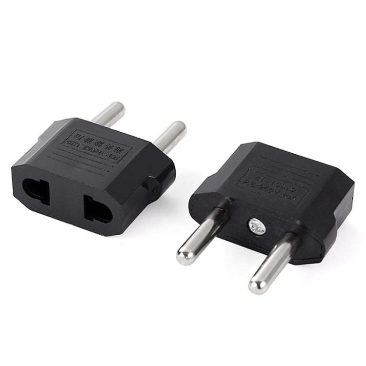 4pcs US to EU Plug Charger Adapter, Travel Power Adapter with Europe Socket Plug(Black)