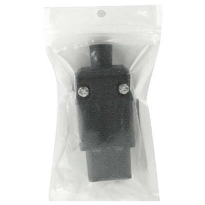 3 Prong Female AC Wall Universal Travel Power Socket Plug Adaptor(Black)