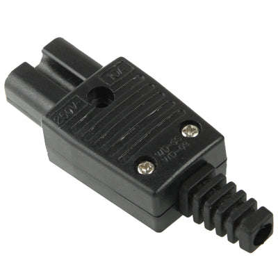 3 Prong Female AC Wall Universal Travel Power Socket Plug Adaptor(Black)