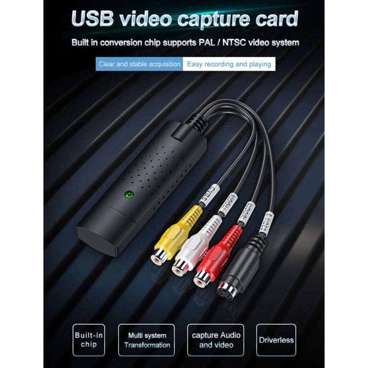 DVD Maker USB 2.0 Video Capture & Edit (Easy CAP), Support MPEG-1/MPEG-2 Compression Format, Chip...