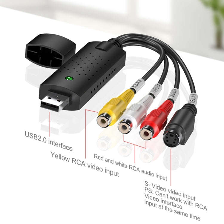 DVD Maker USB 2.0 Video Capture & Edit (Easy CAP), Support MPEG-1/MPEG-2 Compression Format, Chip...
