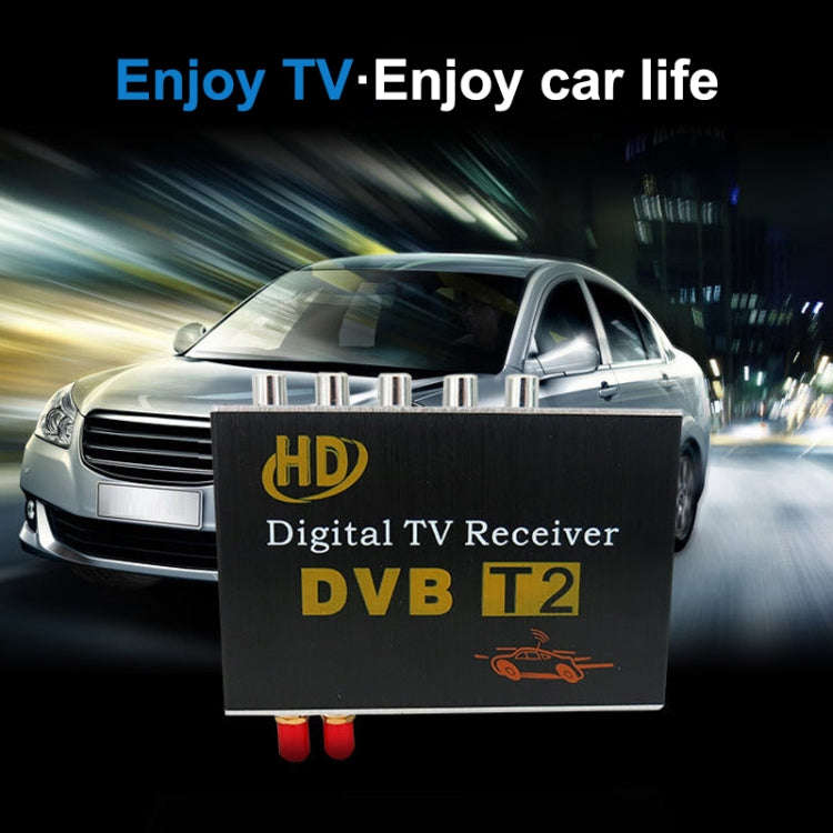High Speed 90km/h H.264 / AVC MPEG4 Mobile Digital Car DVB-T2 TV Receiver, Suit for Europe / Sing...
